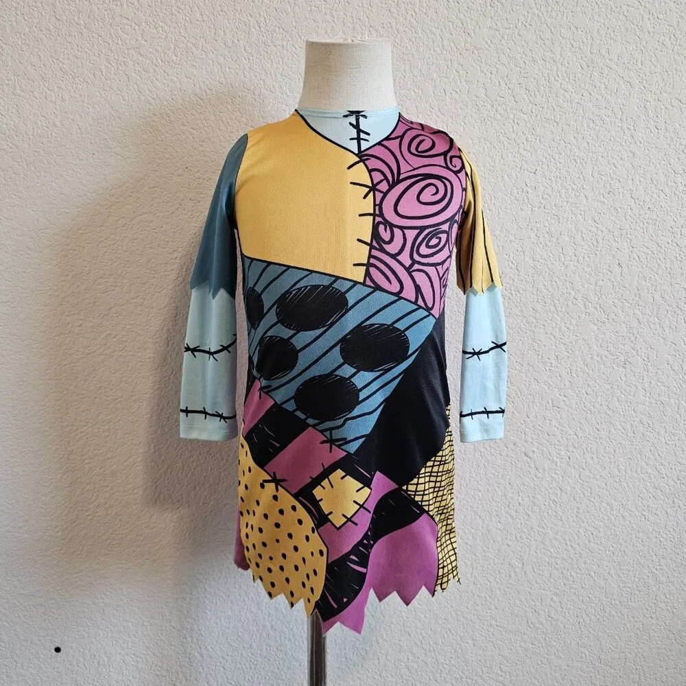 Nightmare Before Christmas Sally One Piece Patchwork Costume Dress Up 12-24M